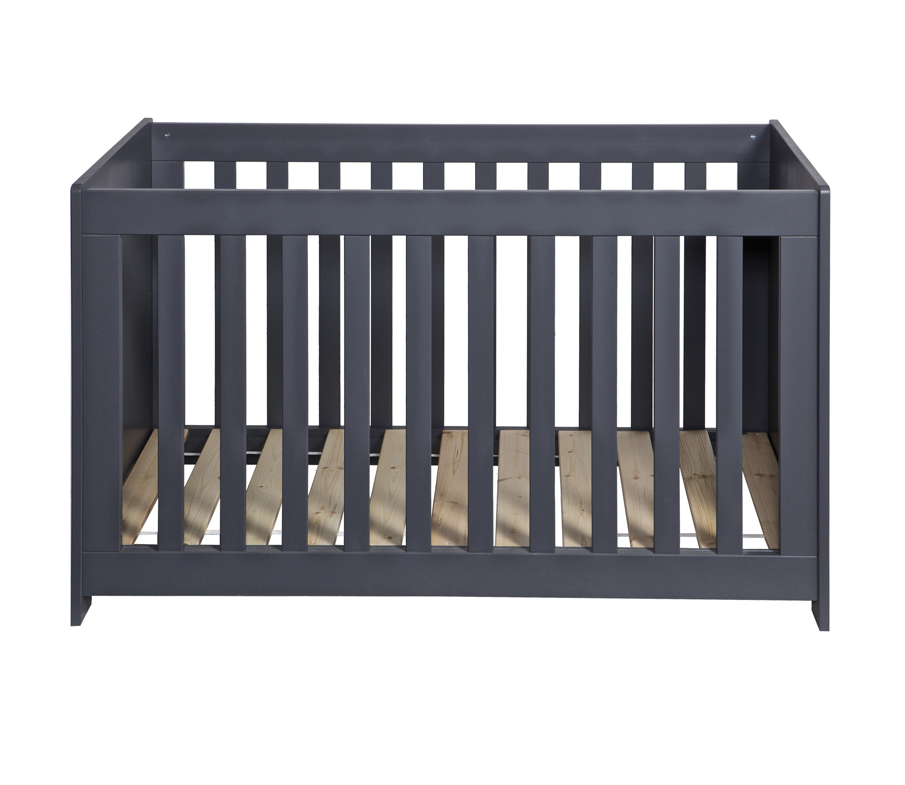 Woood New Life Ledikant Geborsteld Grenen Staalgrijs woood kopen in de aanbieding