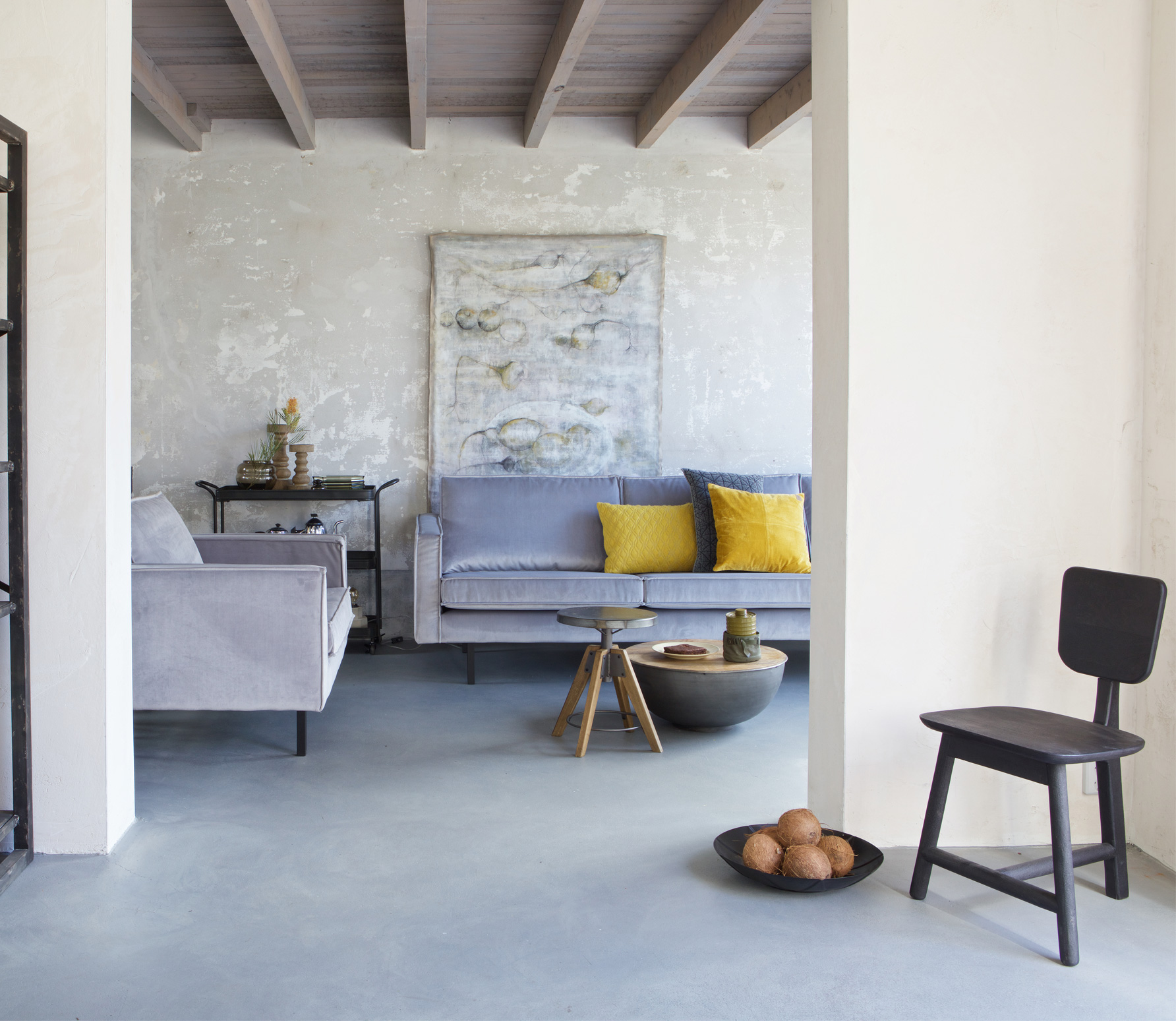 Bepurehome Rodeo Loveseat 15 Zits Fauteuil Velvet Lichtgrijs bepurehome kopen in de aanbieding