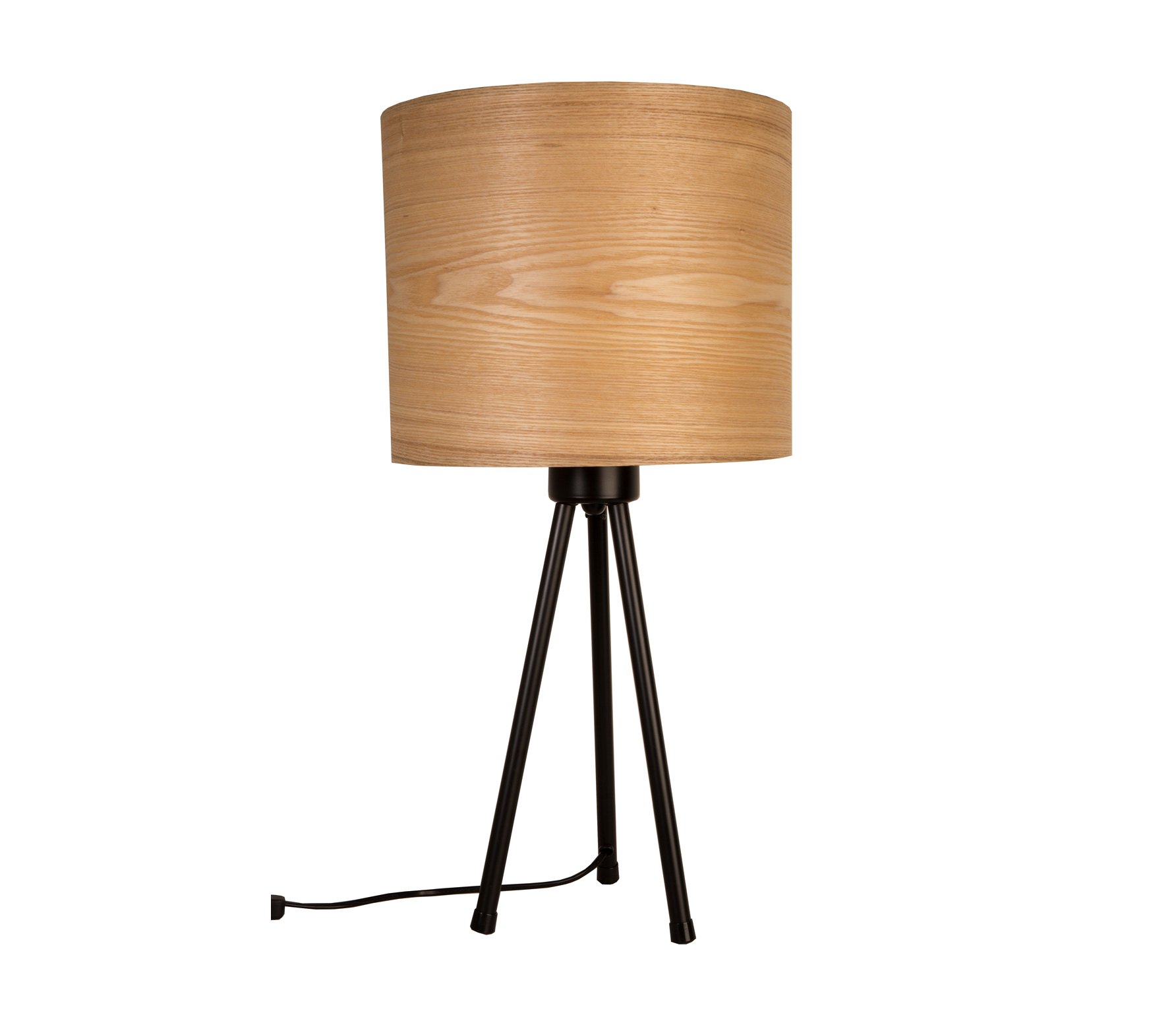 Dutchbone Woodland Tafellamp Metaalessenfineer Zwartblank dutchbone kopen in de aanbieding