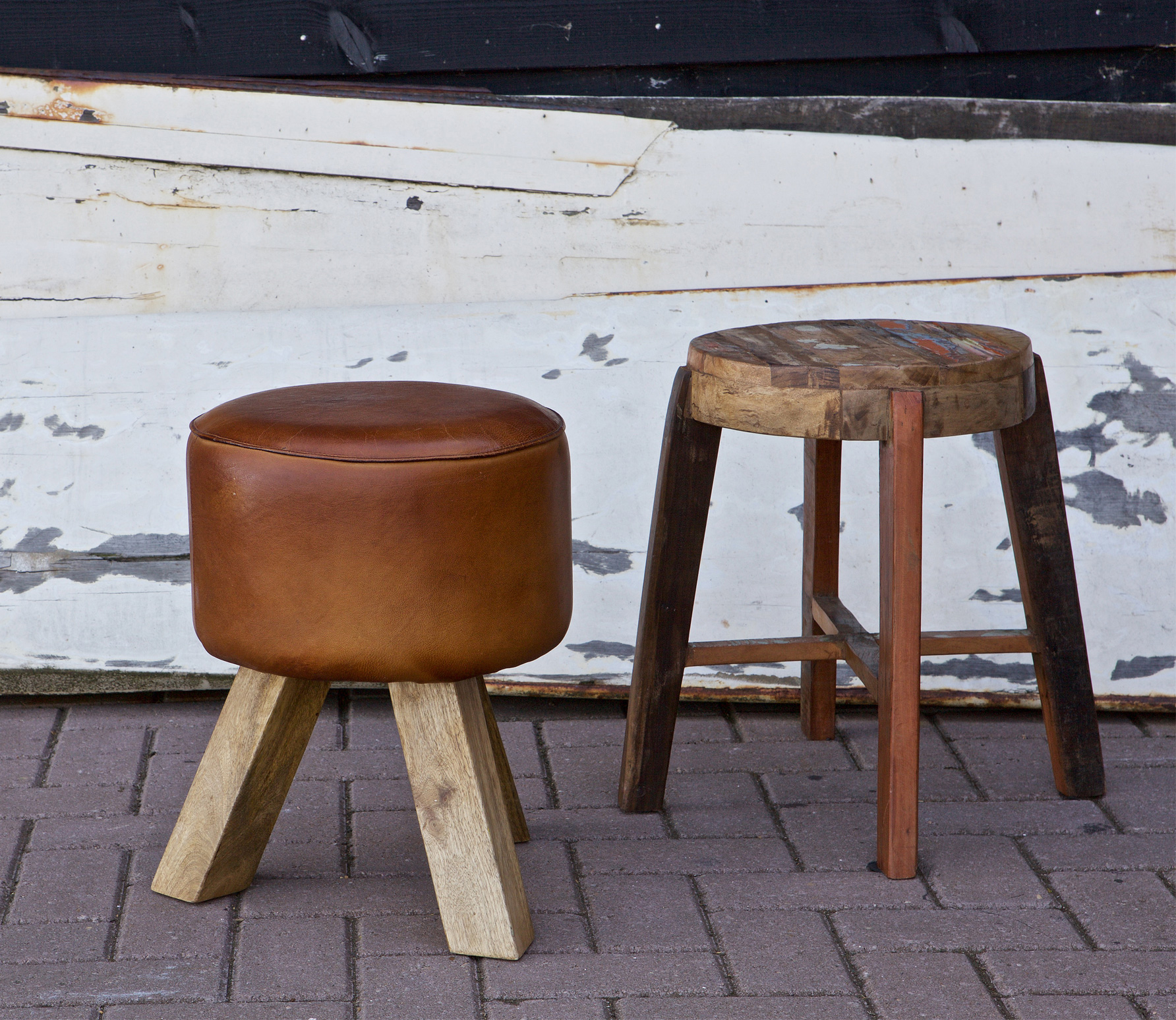 Woood Inca Houten Kruk Naturel woood kopen in de aanbieding