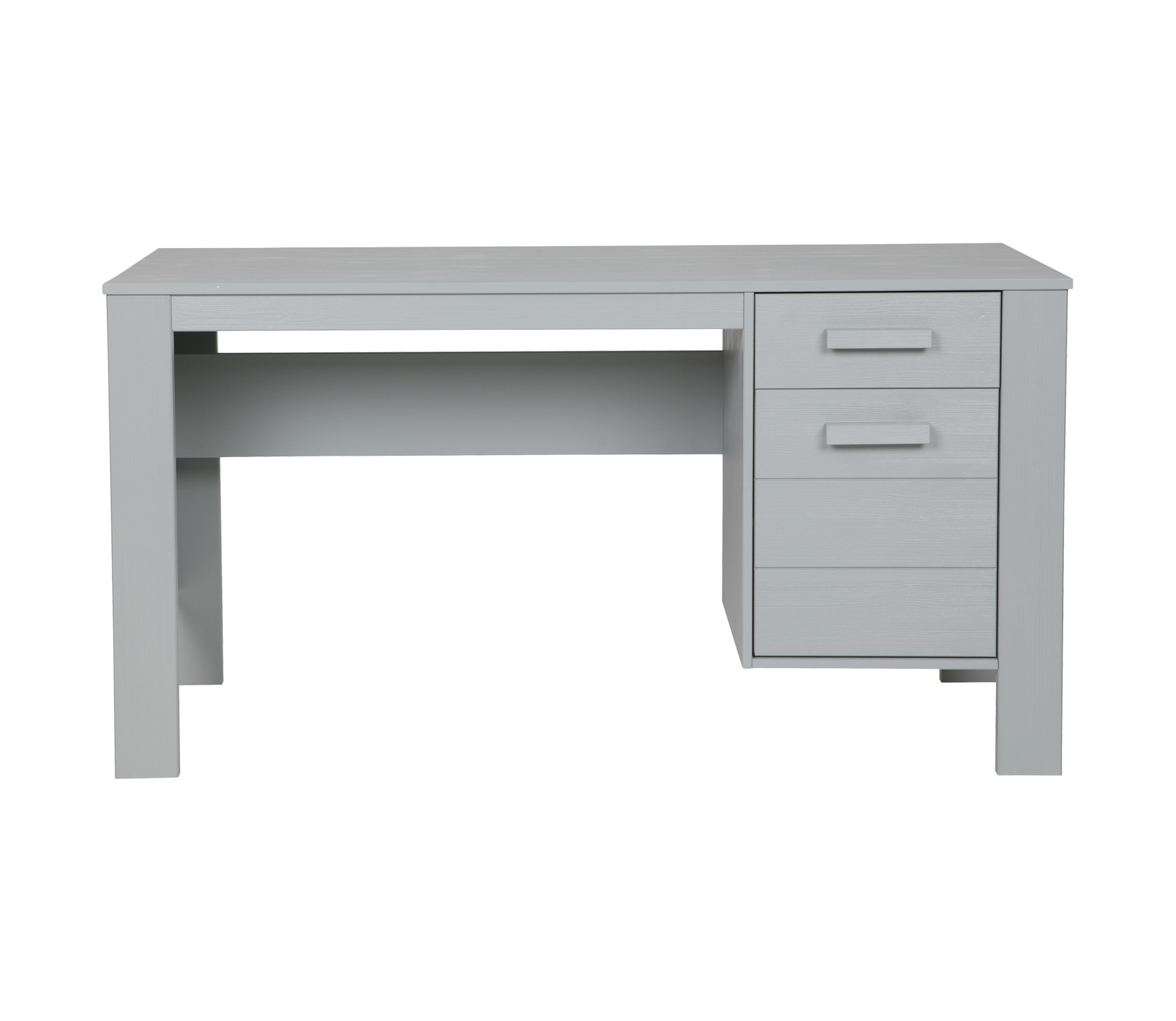 Woood Dennis Bureau Geborsteld Grenen Betongrijs woood kopen in de aanbieding