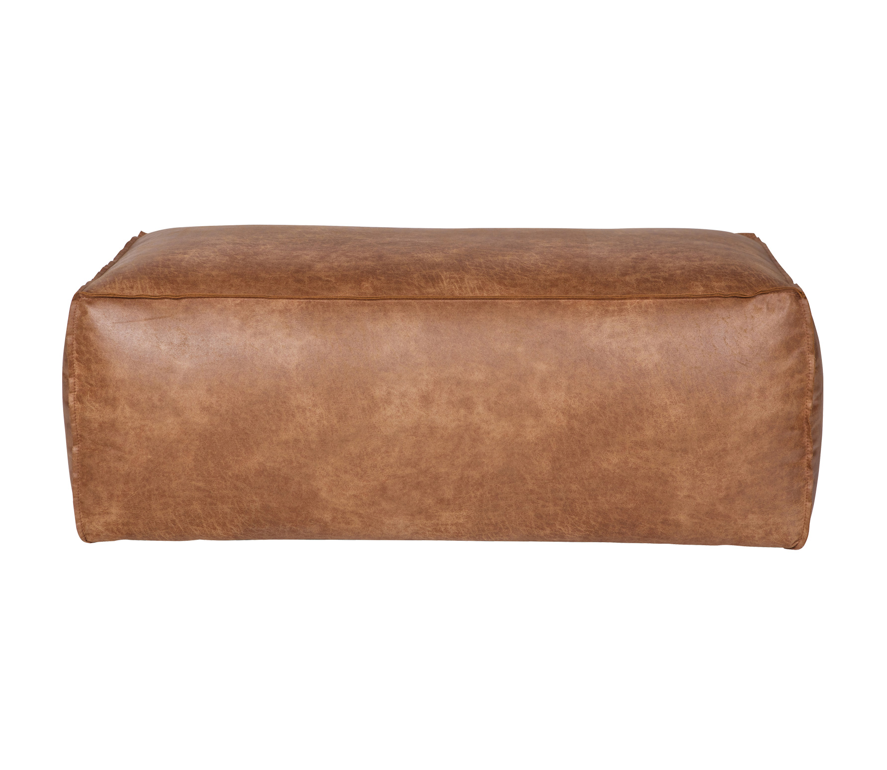 Bepurehome Rodeo Hocker Recycle Leer Cognac bepurehome kopen in de aanbieding Bepurehome Rodeo Hocker Recycle Leer Cognac bepurehome kopen in de aanbieding