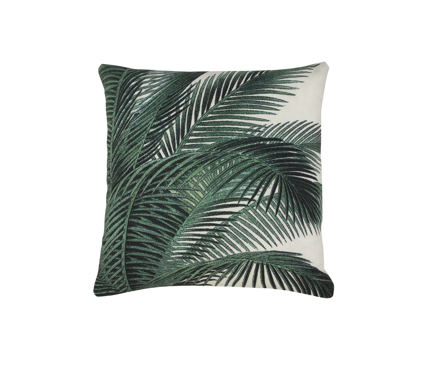 Hk Living Hkliving Palmblad Kussen 45X45 Cm Katoen Groen hk living kopen in de aanbieding