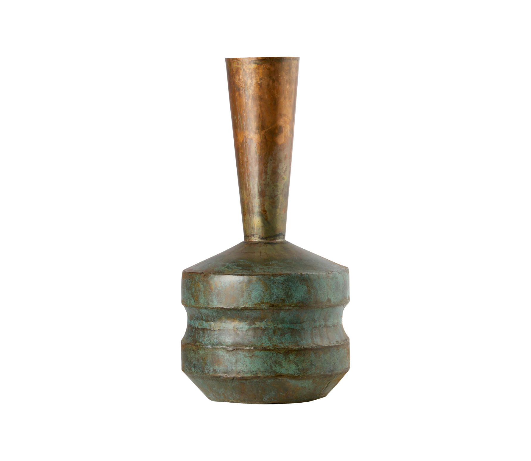 Bepurehome Chimney Vaas Metaal Antique Copper bepurehome kopen in de aanbieding Bepurehome Chimney Vaas Metaal Antique Copper bepurehome kopen in de aanbieding