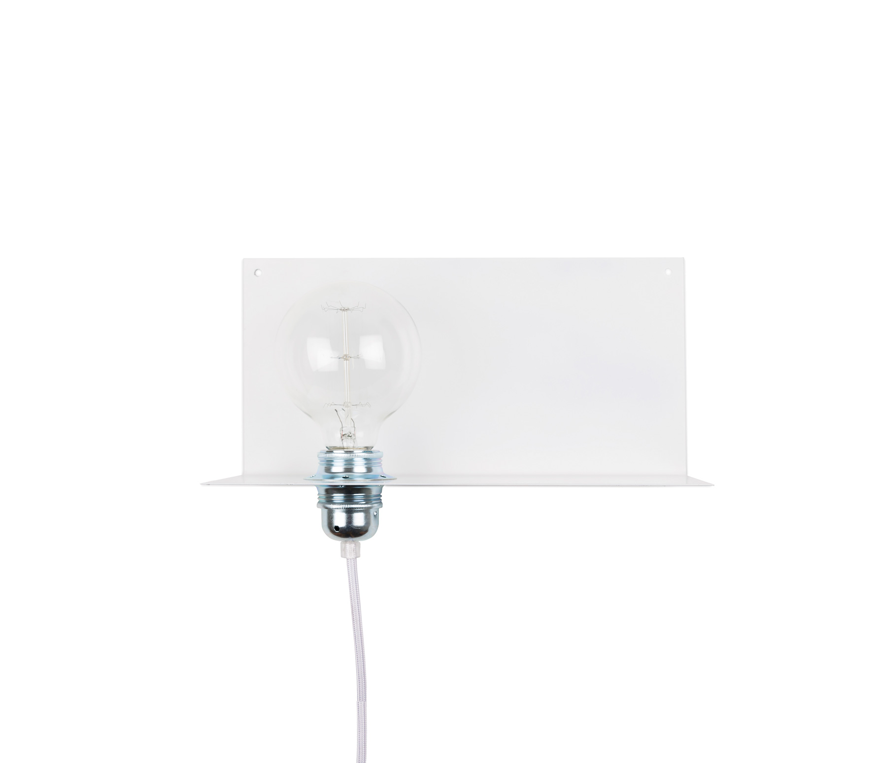 Selected By Plate Wandlamp Met Gloeilamp Metaal Wit selected by kopen in de aanbieding Selected By Plate Wandlamp Met Gloeilamp Metaal Wit selected by kopen in de aanbieding