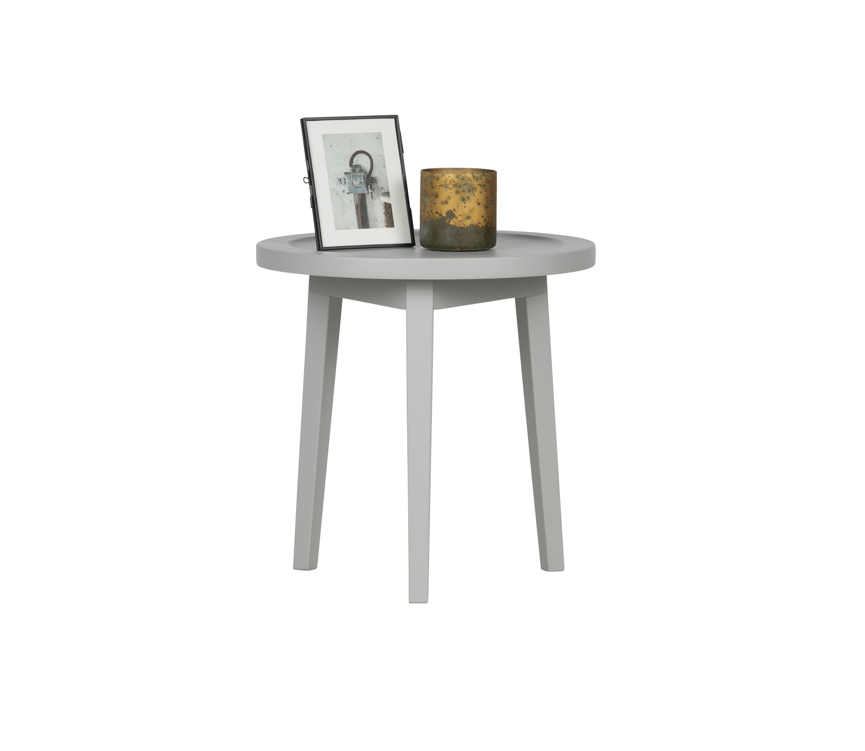 Vtwonen Meubelen Sprokkeltafel O45 Cm X H45 Cm Acaciahout Betongrijs vtwonen meubelen kopen in de aanbieding