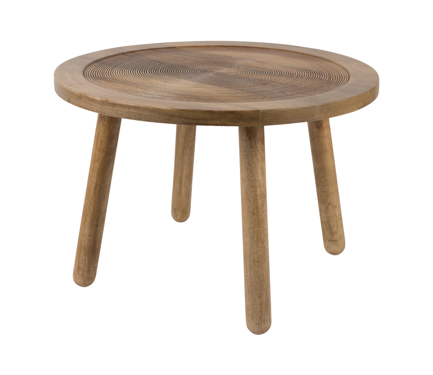 Zuiver Bijzettafel Dendron O60 Cm Naturel Mangohout zuiver kopen in de aanbieding