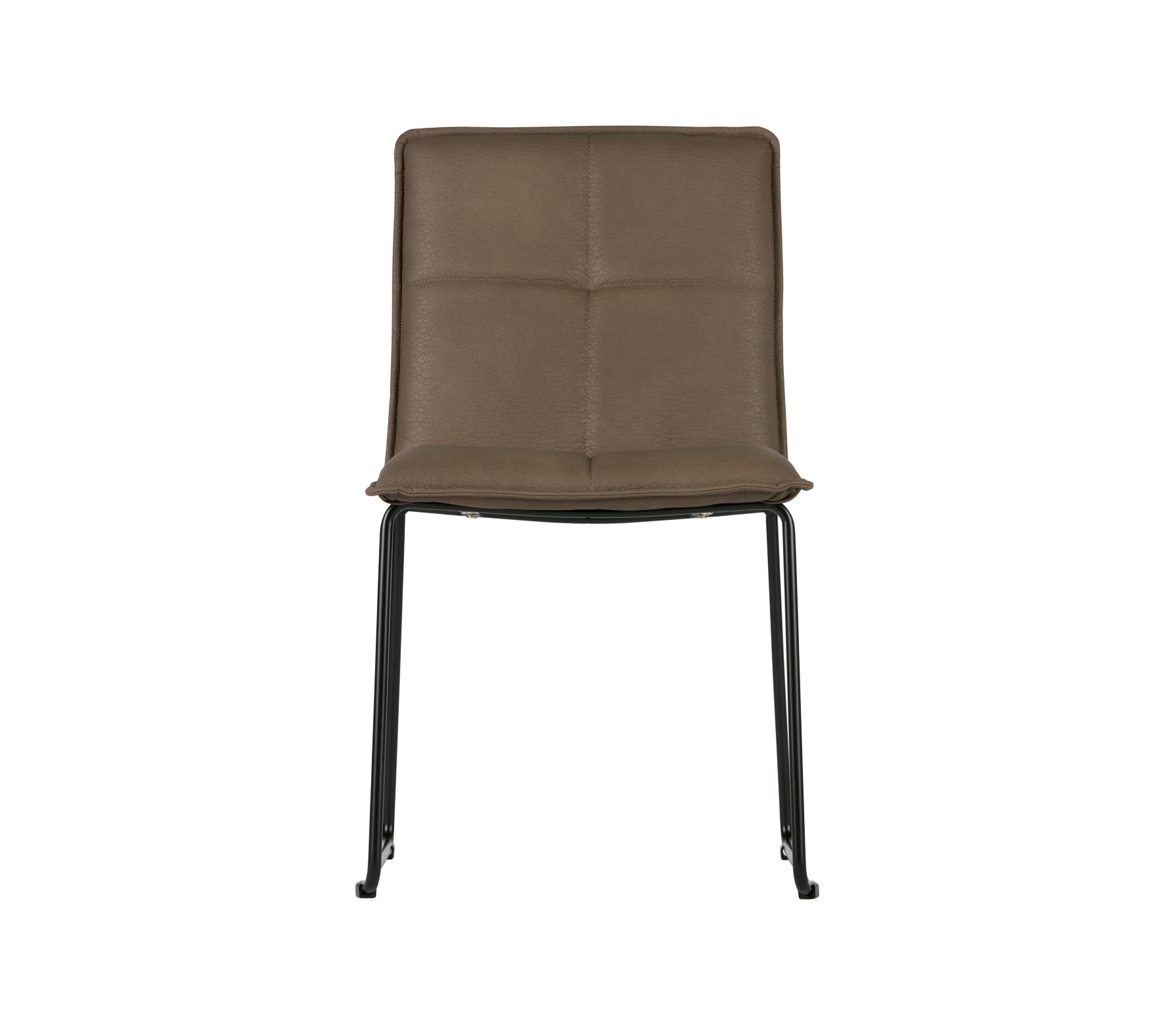 Woood Exclusive Evan Eetkamerstoel Pu Leer Bruin woood exclusive kopen in de aanbieding