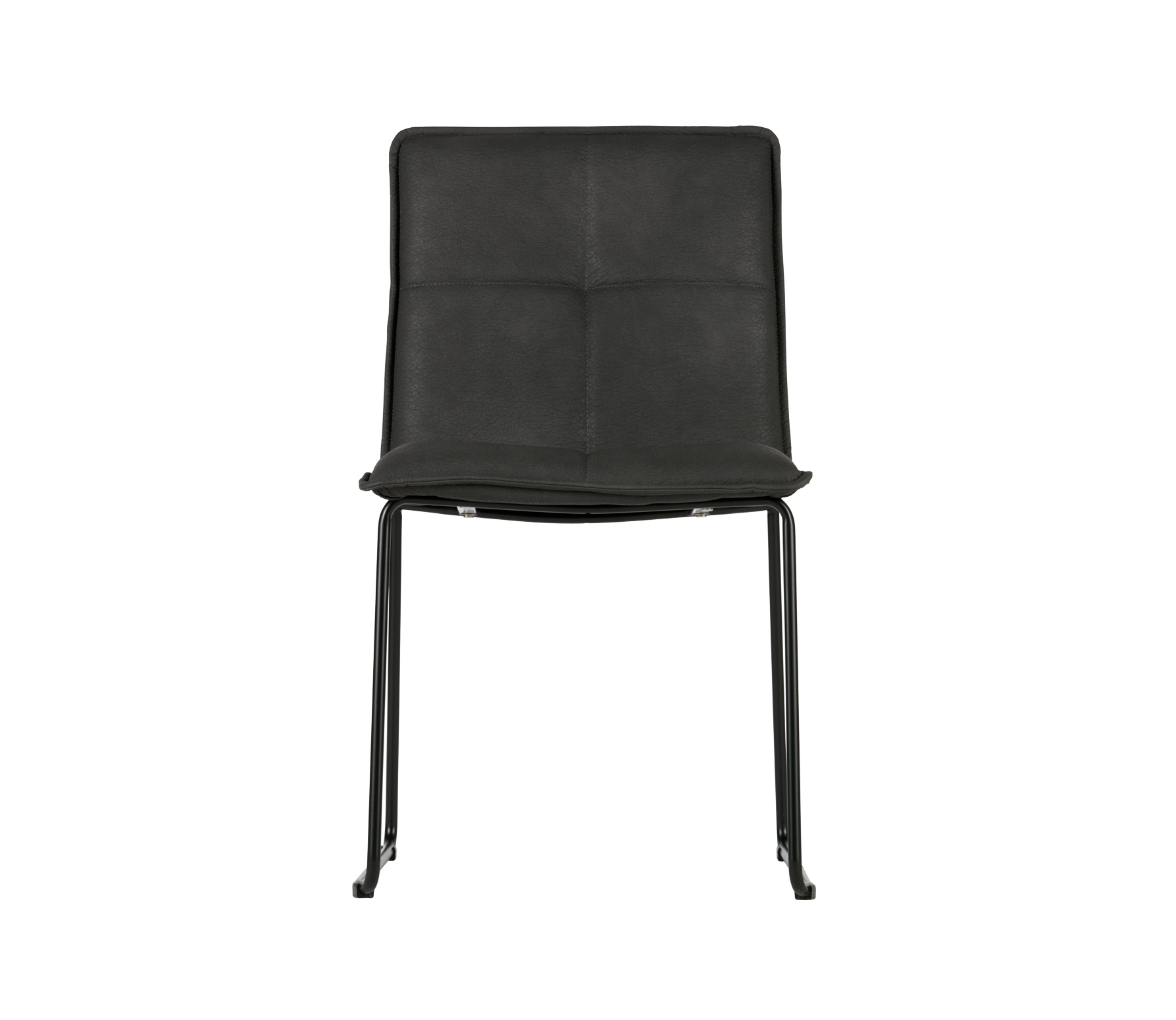 Woood Exclusive Evan Eetkamerstoel Pu Leer Vergrijsd Zwart woood exclusive kopen in de aanbieding