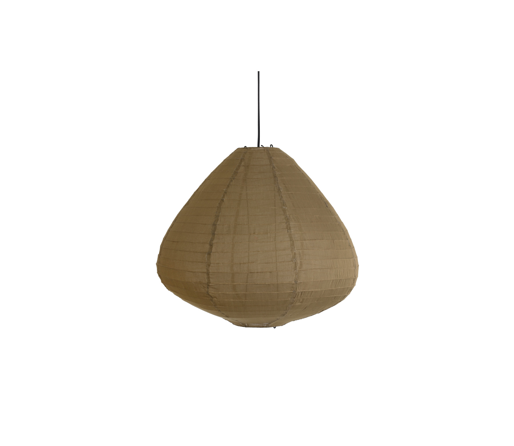 Hk Living Hkliving Lampion Hanglamp O 65 Cm Katoen Kakhi hk living kopen in de aanbieding