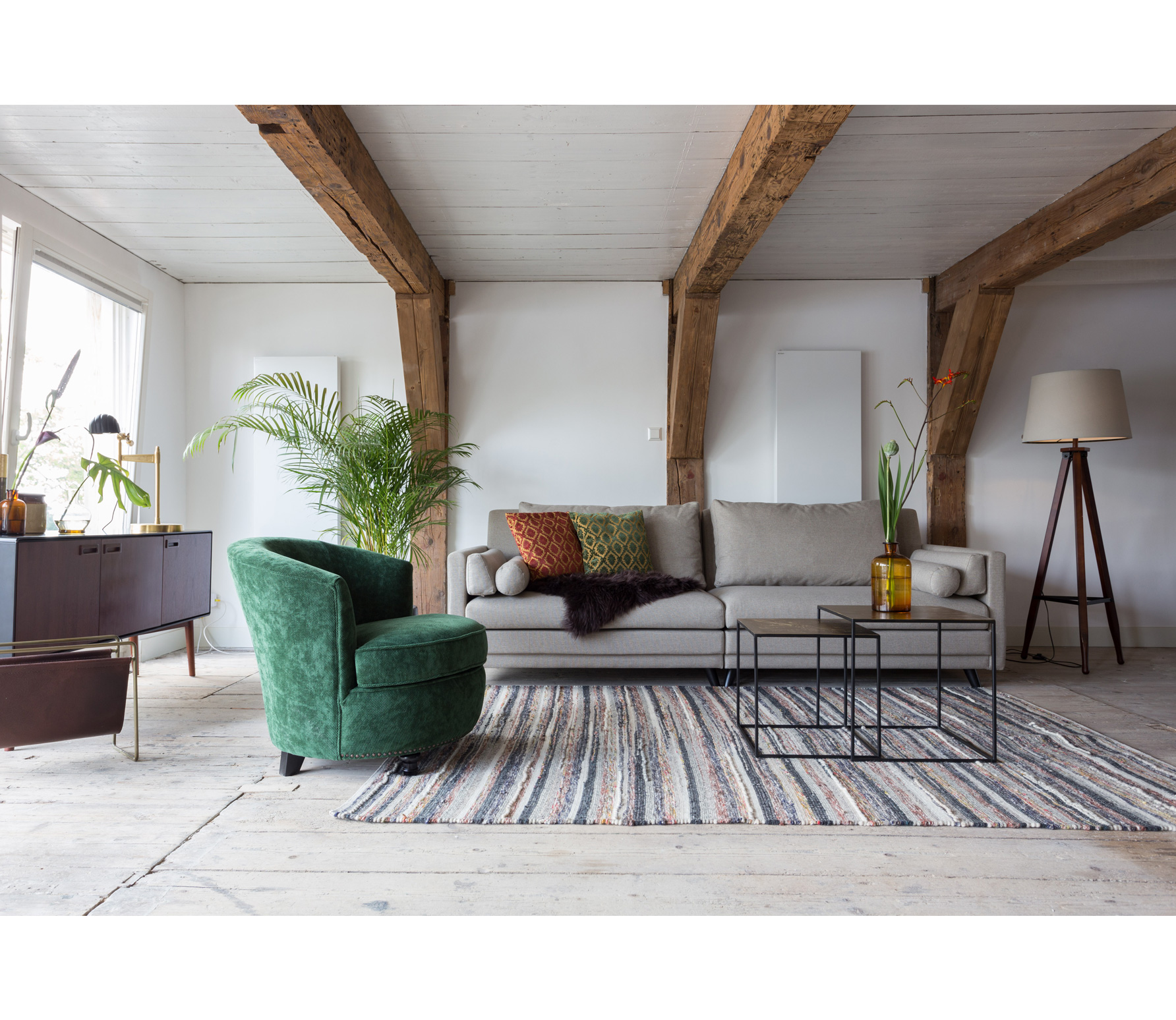 Dutchbone Carve Vloerkleed 170X240 Cm Wolkatoen Multicolor dutchbone kopen in de aanbieding