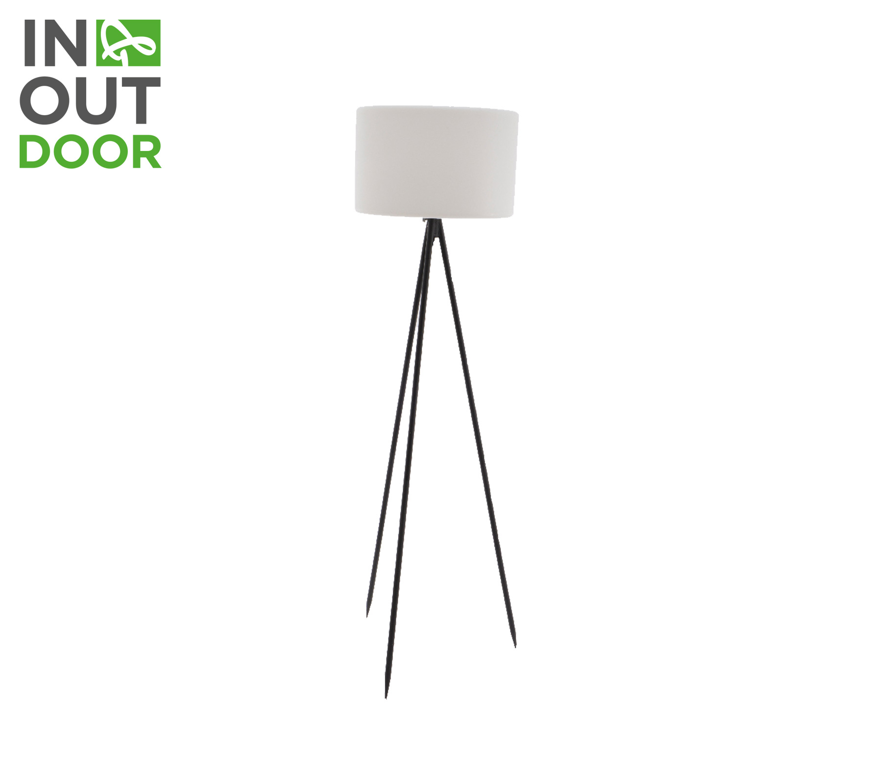 Selected By Buitenlamp Vloerlamp Driepoot 145 Cm Aluminiumstof Zwartwit selected by kopen in de aanbieding