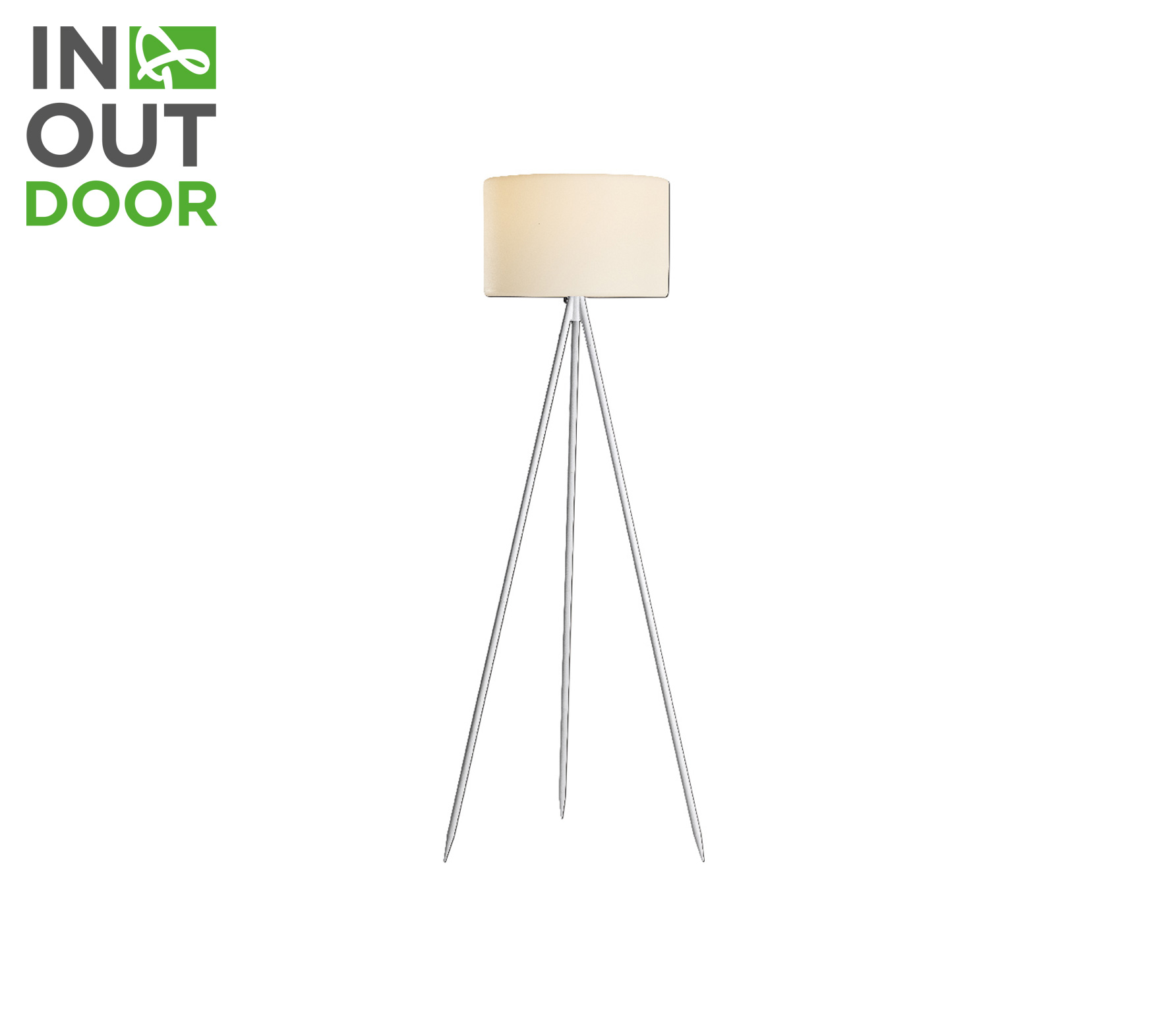 Selected By Buitenlamp Vloerlamp Driepoot 145 Cm Aluminiumstof Zilverwit selected by kopen in de aanbieding