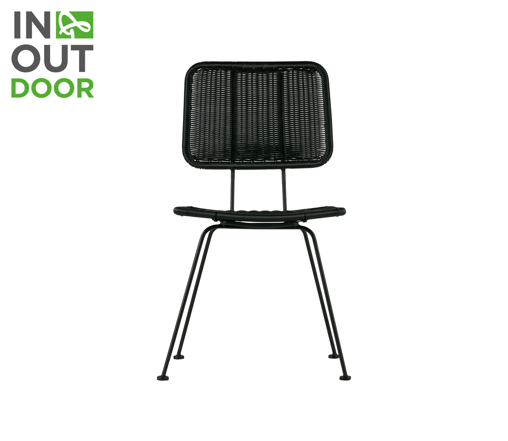 Woood Exclusive Hilde Eetkamerstoel Binnen Buiten Polyester Zwart woood exclusive kopen in de aanbieding