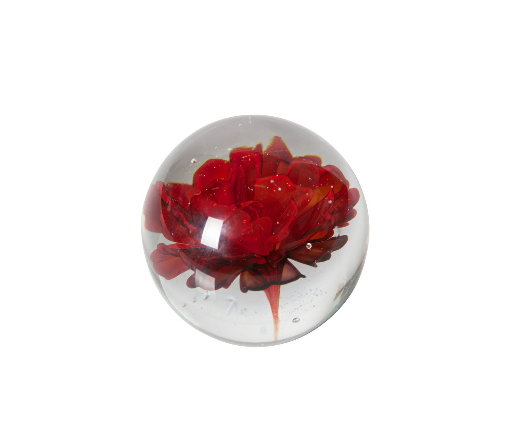 Bepurehome Botanics Bloem Ornament Glas Rood bepurehome kopen in de aanbieding