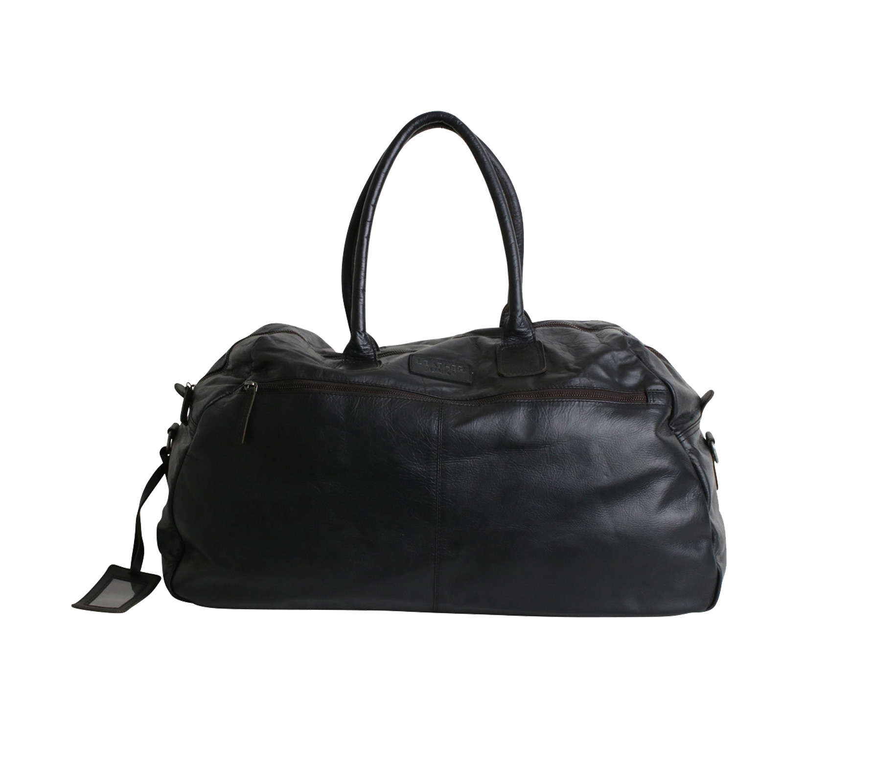 Selected By Money Laundry Tas Leer Zwart selected by kopen in de aanbieding