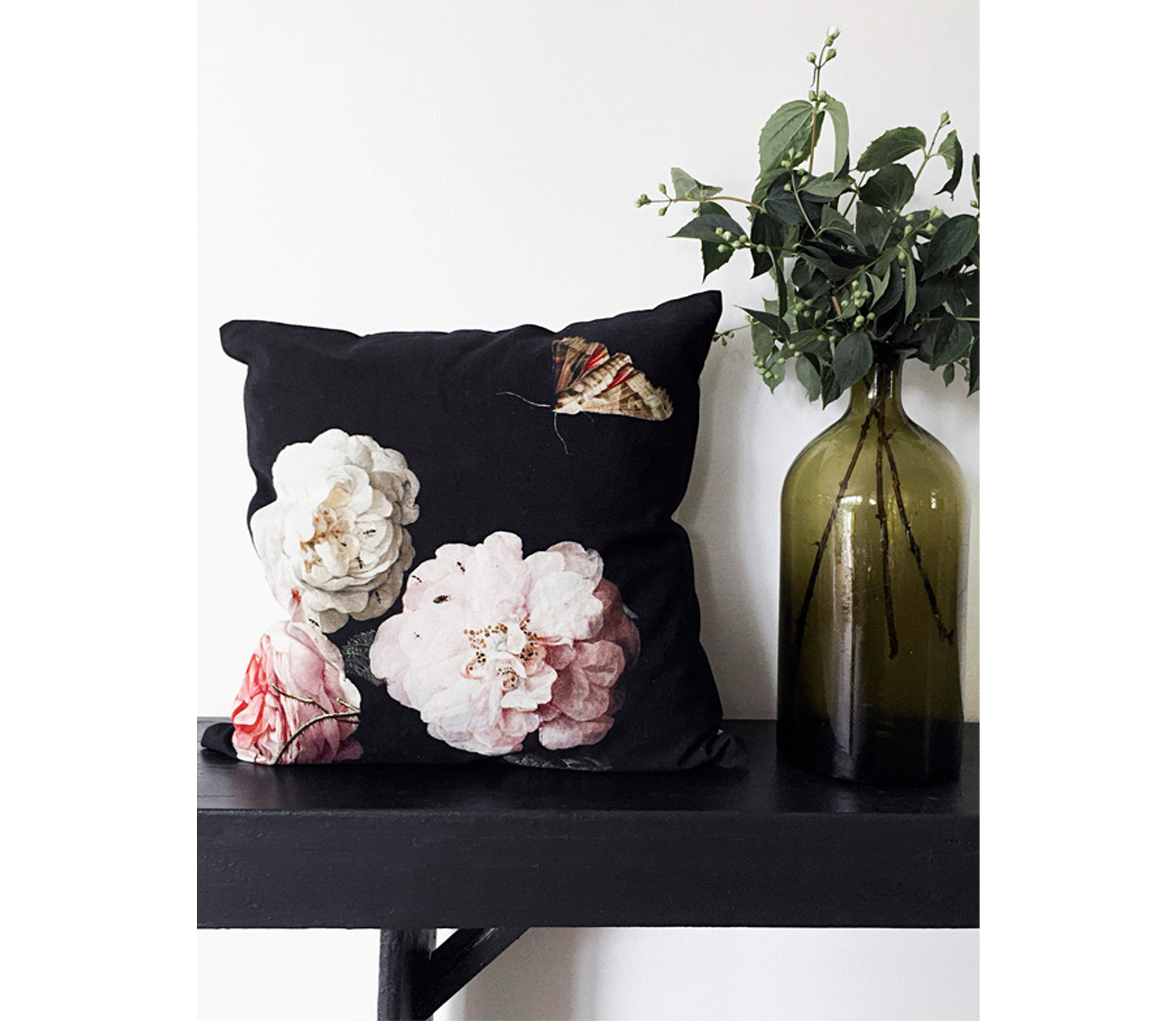 Selected By Kussenhoes Rosa 50X50 Cm Velvet Bloemmotief selected by kopen in de aanbieding