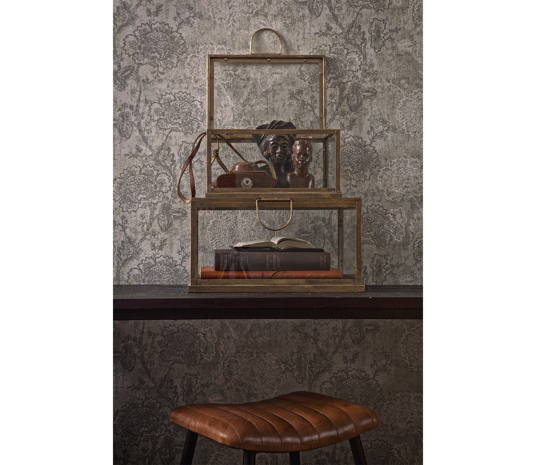 Bepurehome Fortune Set Van 2 Opbergdozen Metaalglas Antique Brass bepurehome kopen in de aanbieding Bepurehome Fortune Set Van 2 Opbergdozen Metaalglas Antique Brass bepurehome kopen in de aanbieding