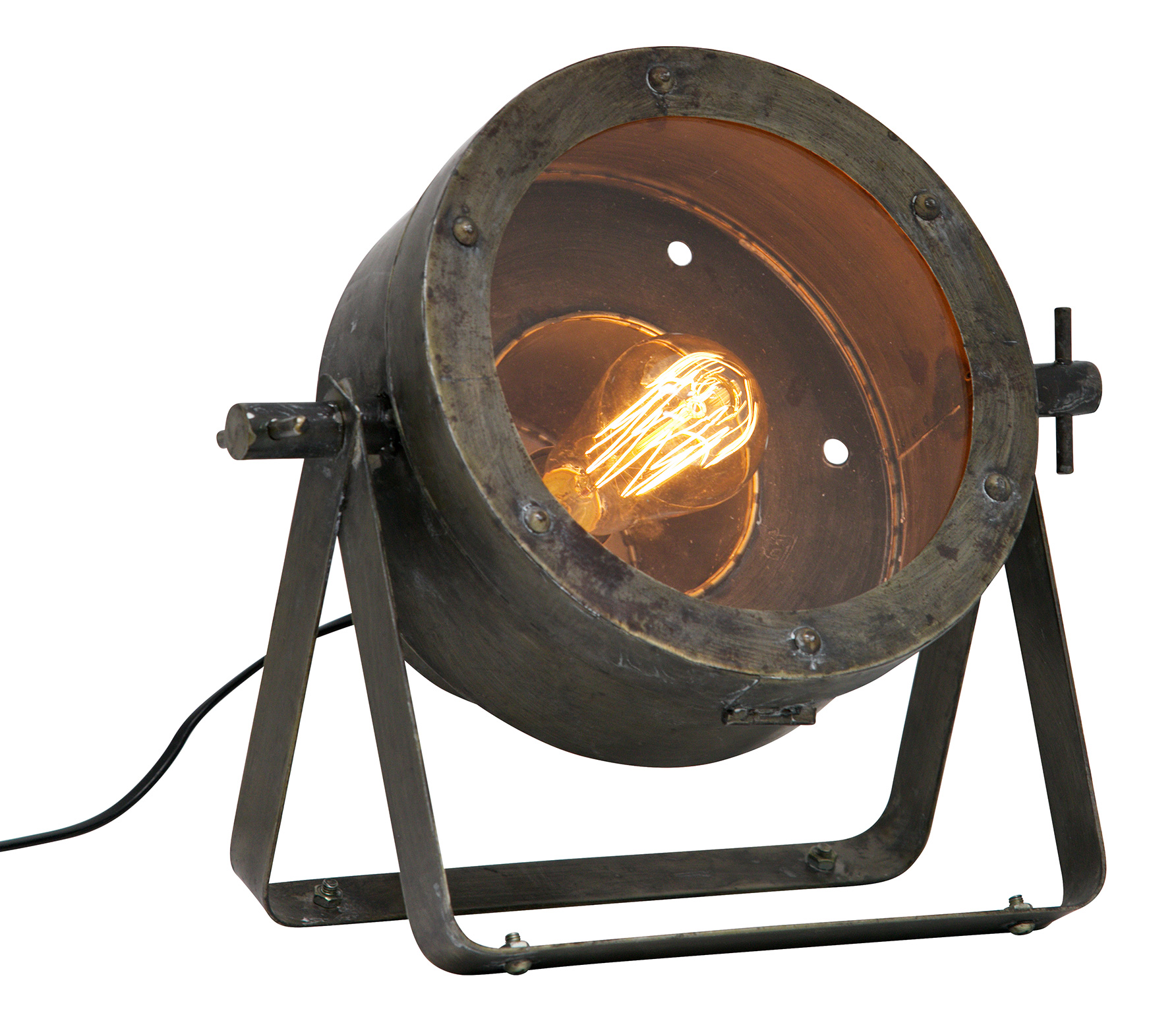 Bepurehome Theatre Tafellamp Metaal Zwart Antique Brass bepurehome kopen in de aanbieding