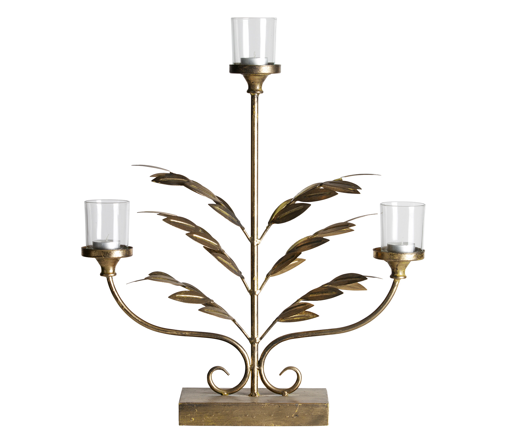 Bepurehome Ambiance Kandelaar Metaal Antique Brass bepurehome kopen in de aanbieding