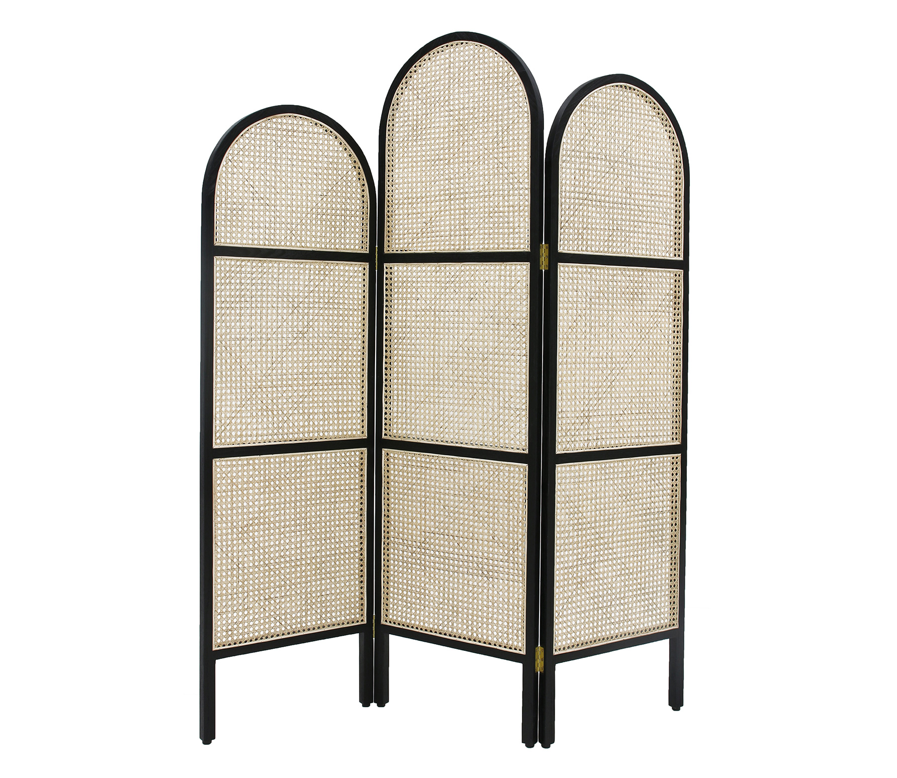 Hk Living Hkliving Webbing Kamerscherm Riet Naturel Icm Zwart hk living kopen in de aanbieding