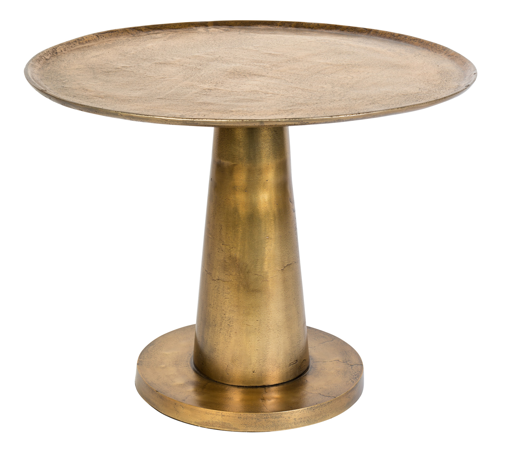 Dutchbone Brute Bijzettafel Aluminium Antique Brass dutchbone kopen in de aanbieding