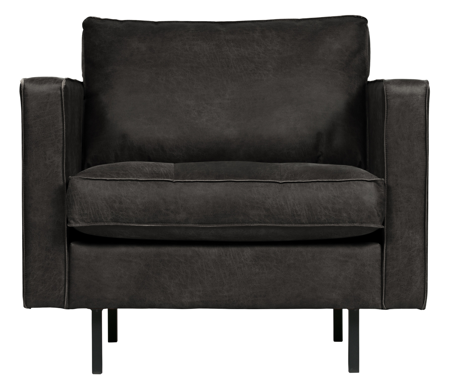 Bepurehome Rodeo Classic Fauteuil Recycle Leer Zwart bepurehome kopen in de aanbieding