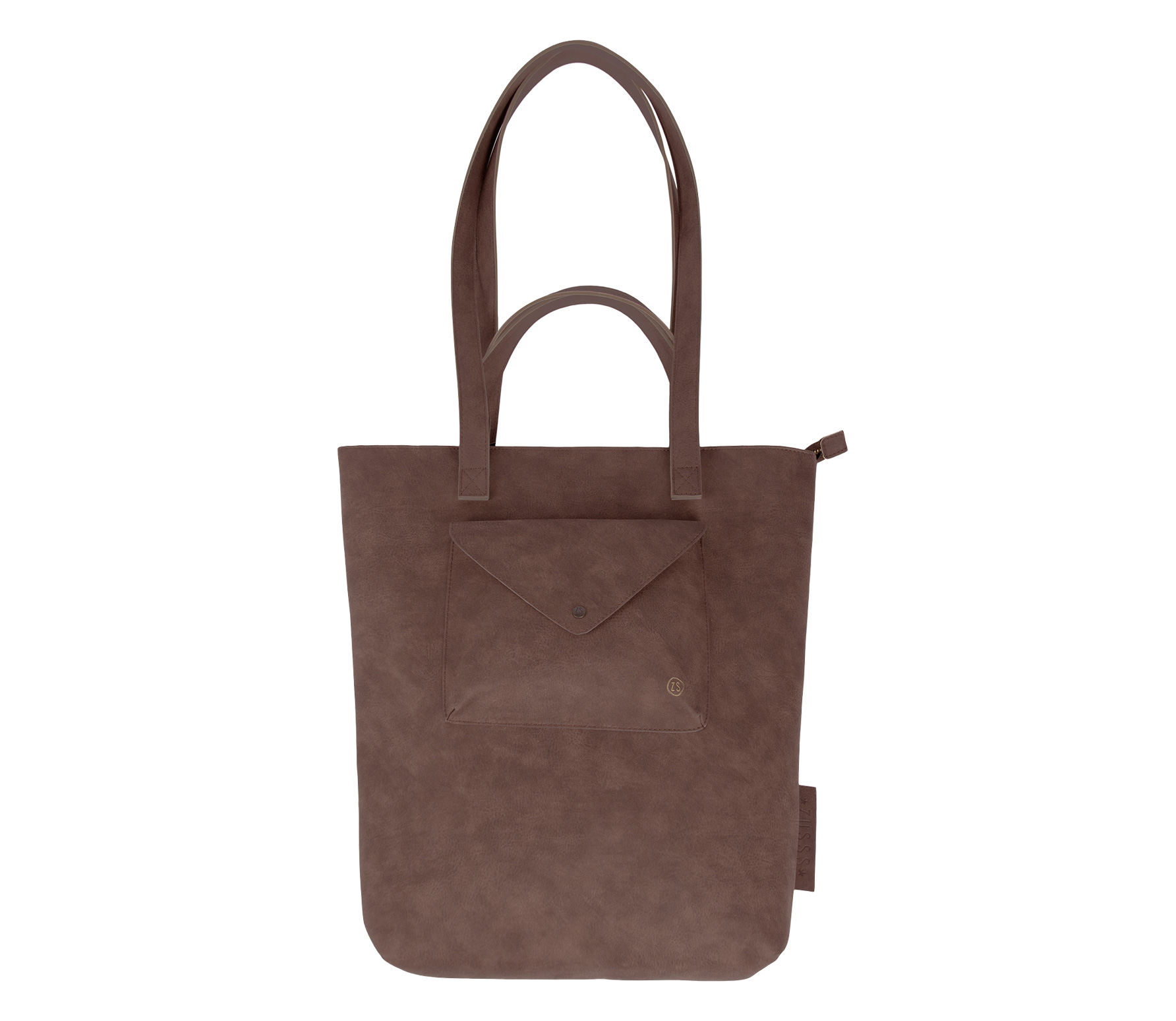 Zusss Stoere Shopper L Pu Leer Aubergine zusss kopen in de aanbieding