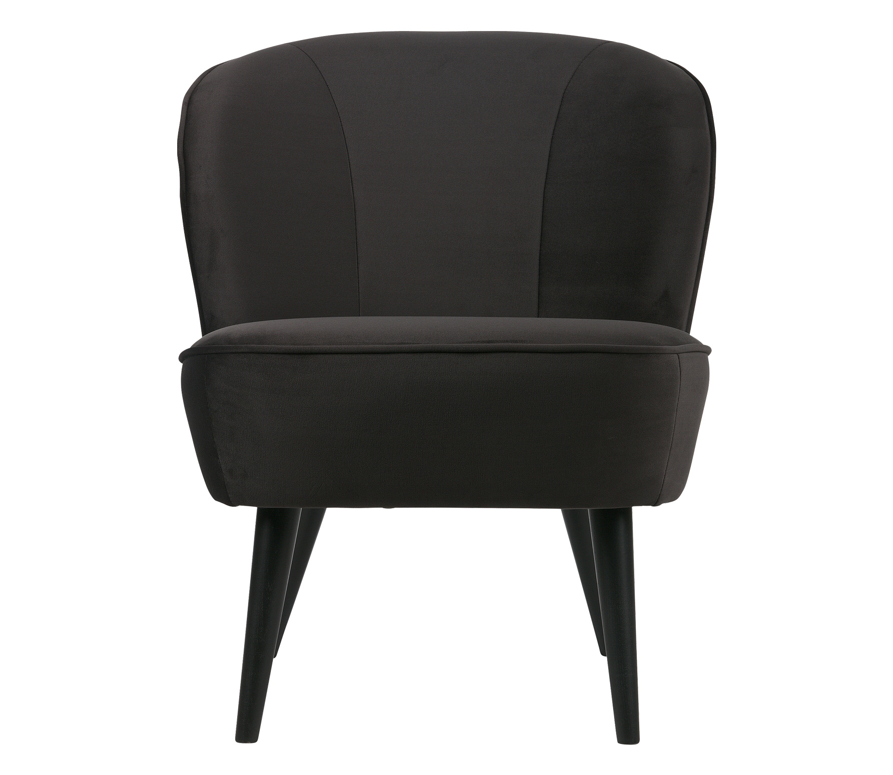 Woood Sara Fauteuil Velvet Antraciet woood kopen in de aanbieding