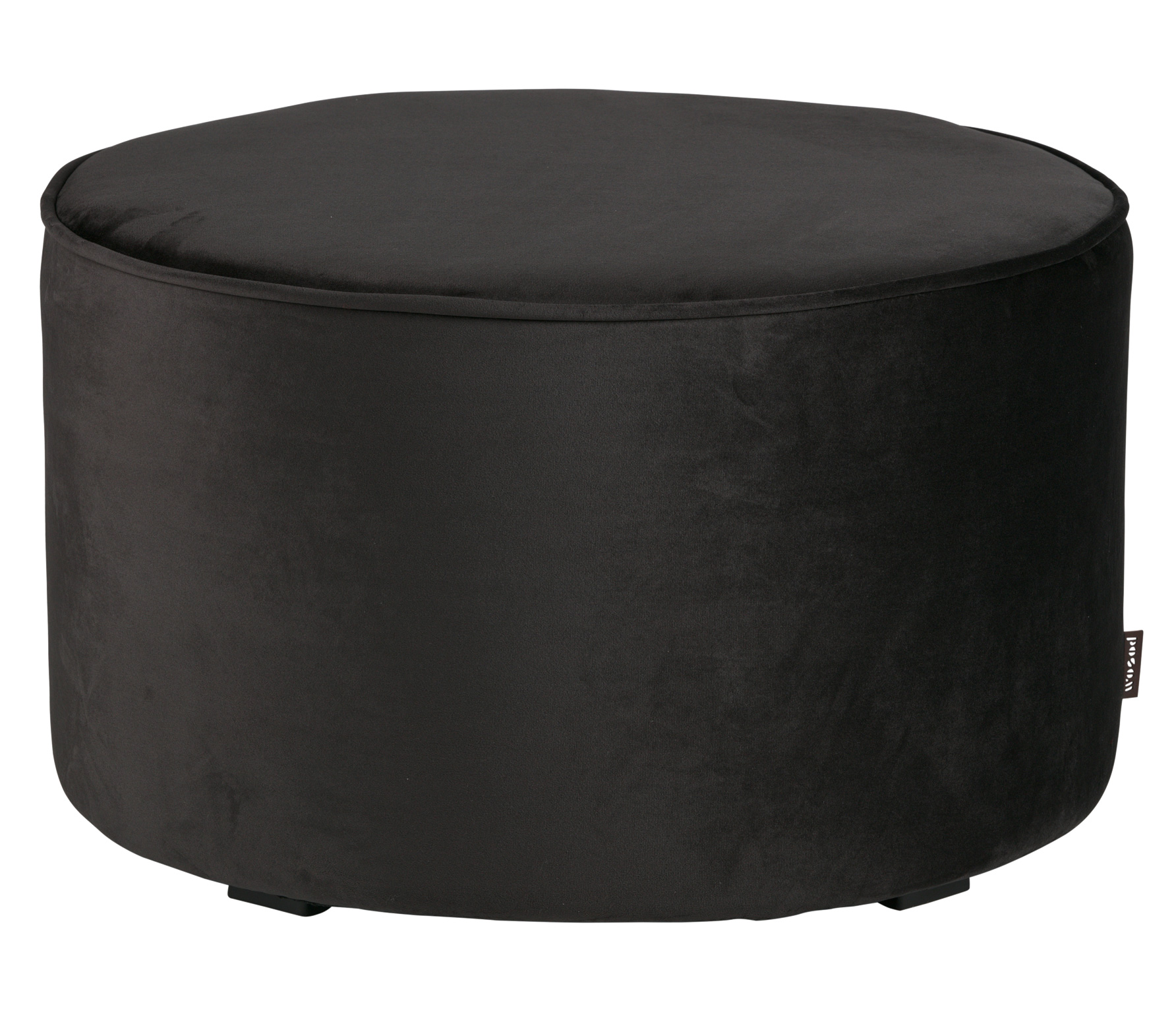 Woood Sara Poef Velvet 36Xo60 Cm Antraciet woood kopen in de aanbieding