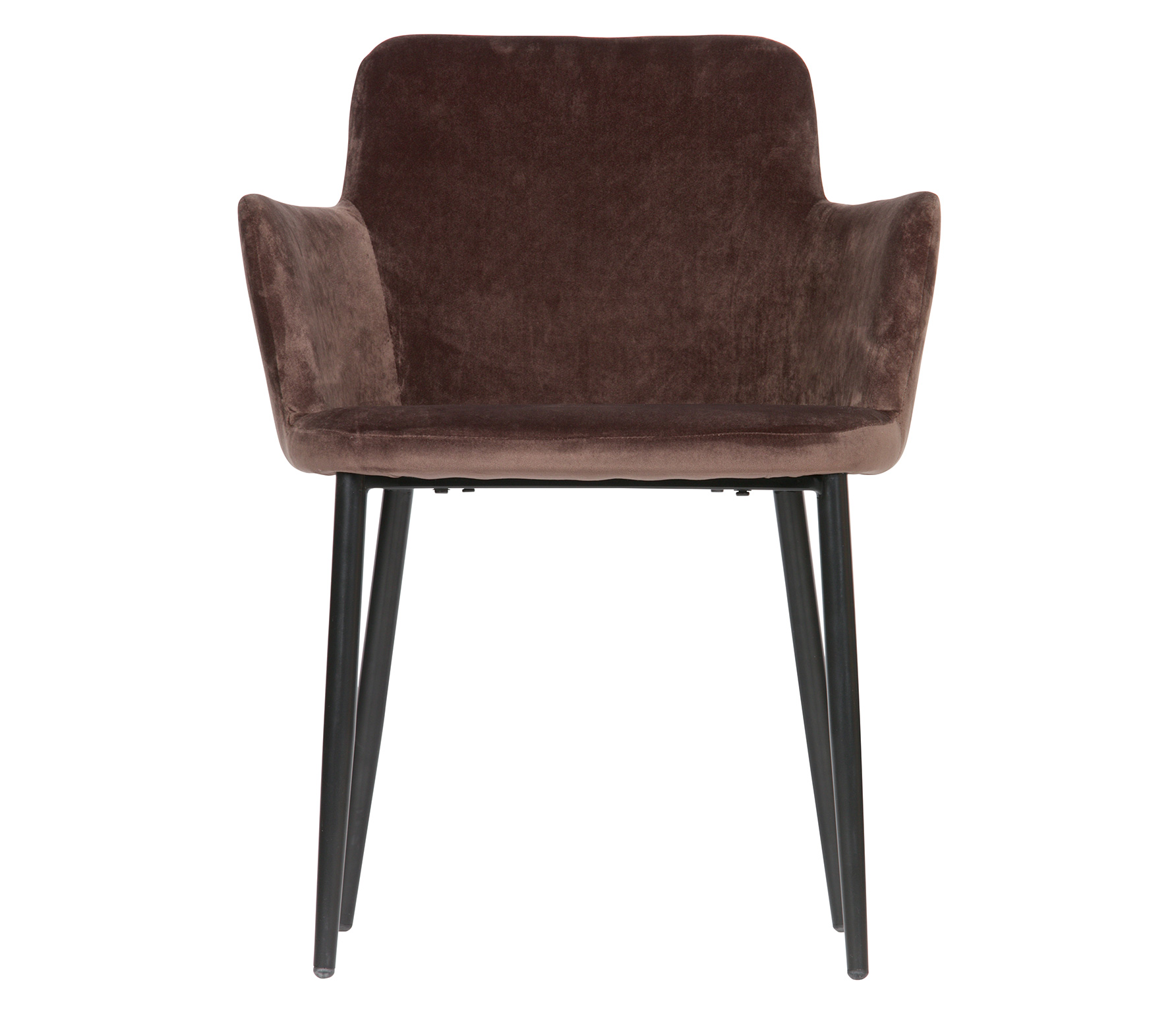 Woood Exclusive Tatum Eetkamerstoel Velvet Donker Taupe woood exclusive kopen in de aanbieding