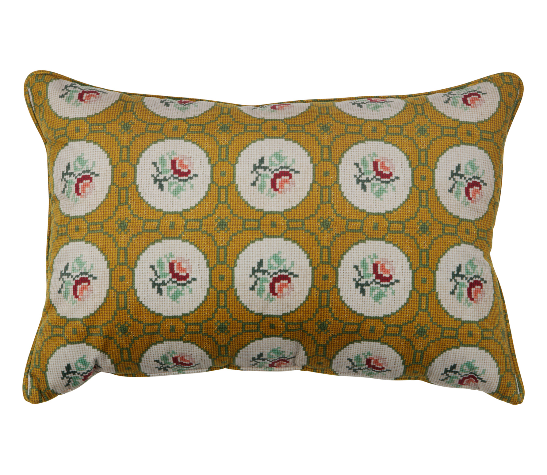 Bepurehome Granny Kussen Met Print Velvet 40X60Cm Oker bepurehome kopen in de aanbieding