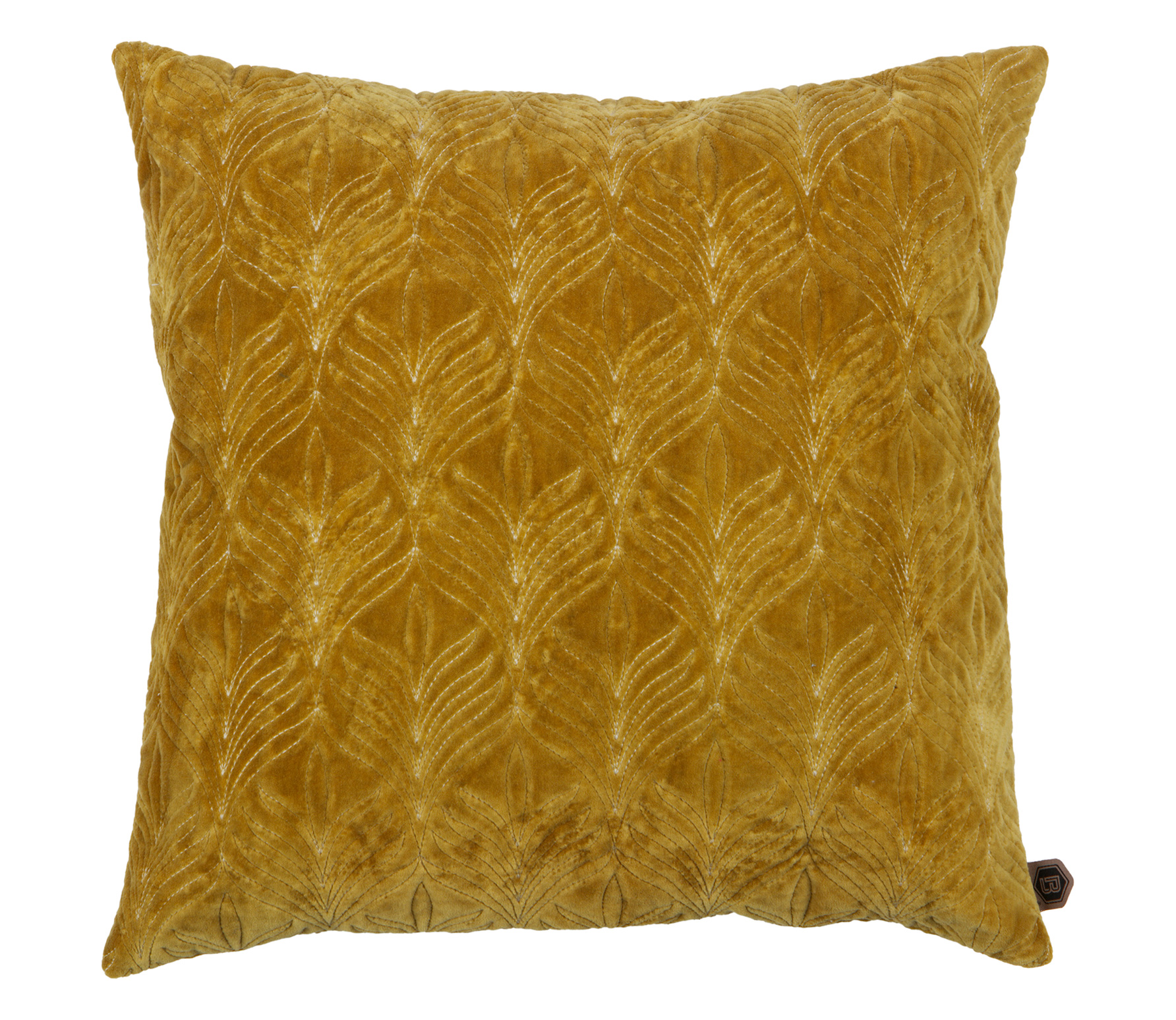 Bepurehome Twig Kussen Velvet 50X50 Cm Mosterd bepurehome kopen in de aanbieding