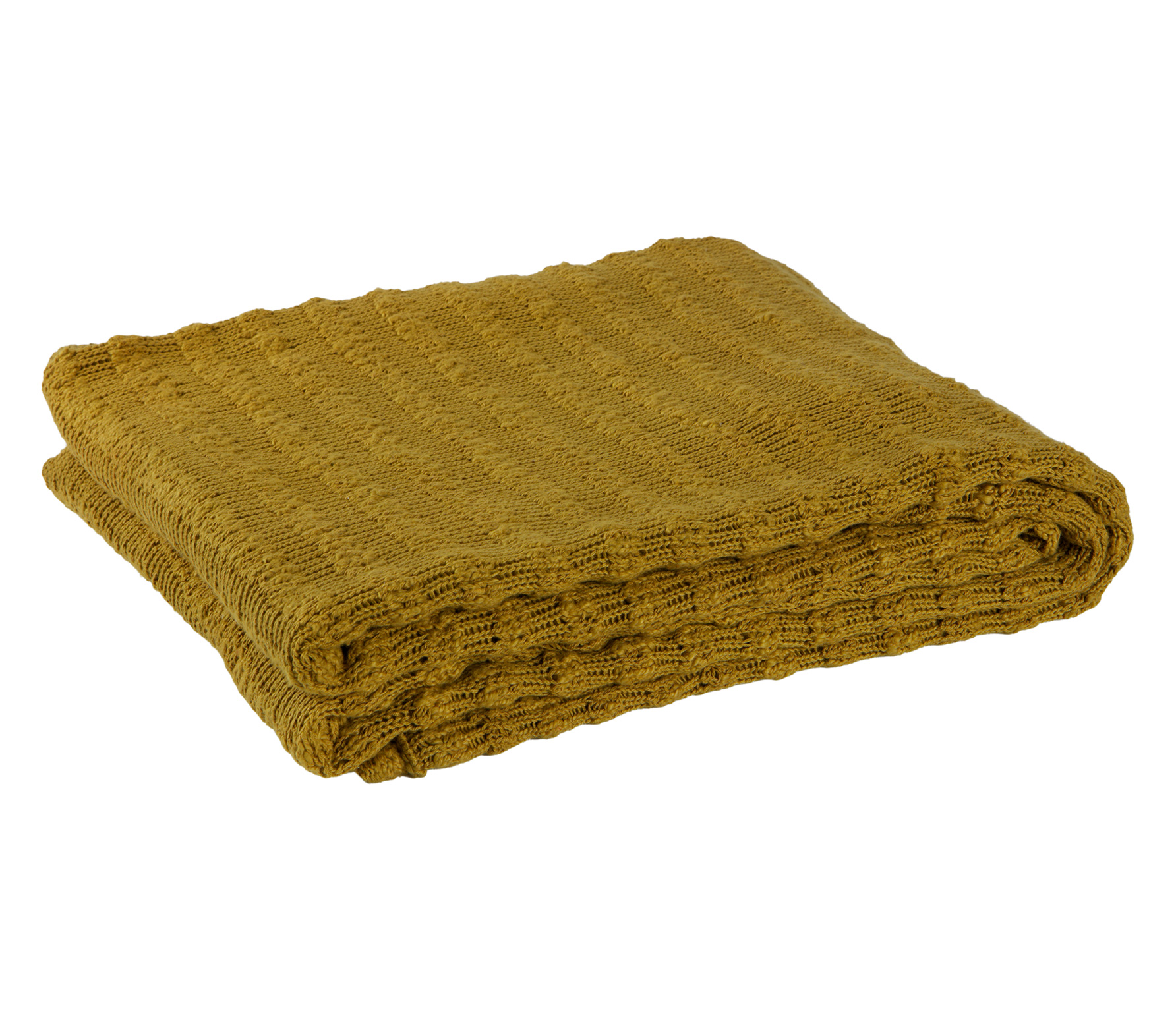 Bepurehome Waving Gebreid Plaid 130X170 Cm Mosterd bepurehome kopen in de aanbieding