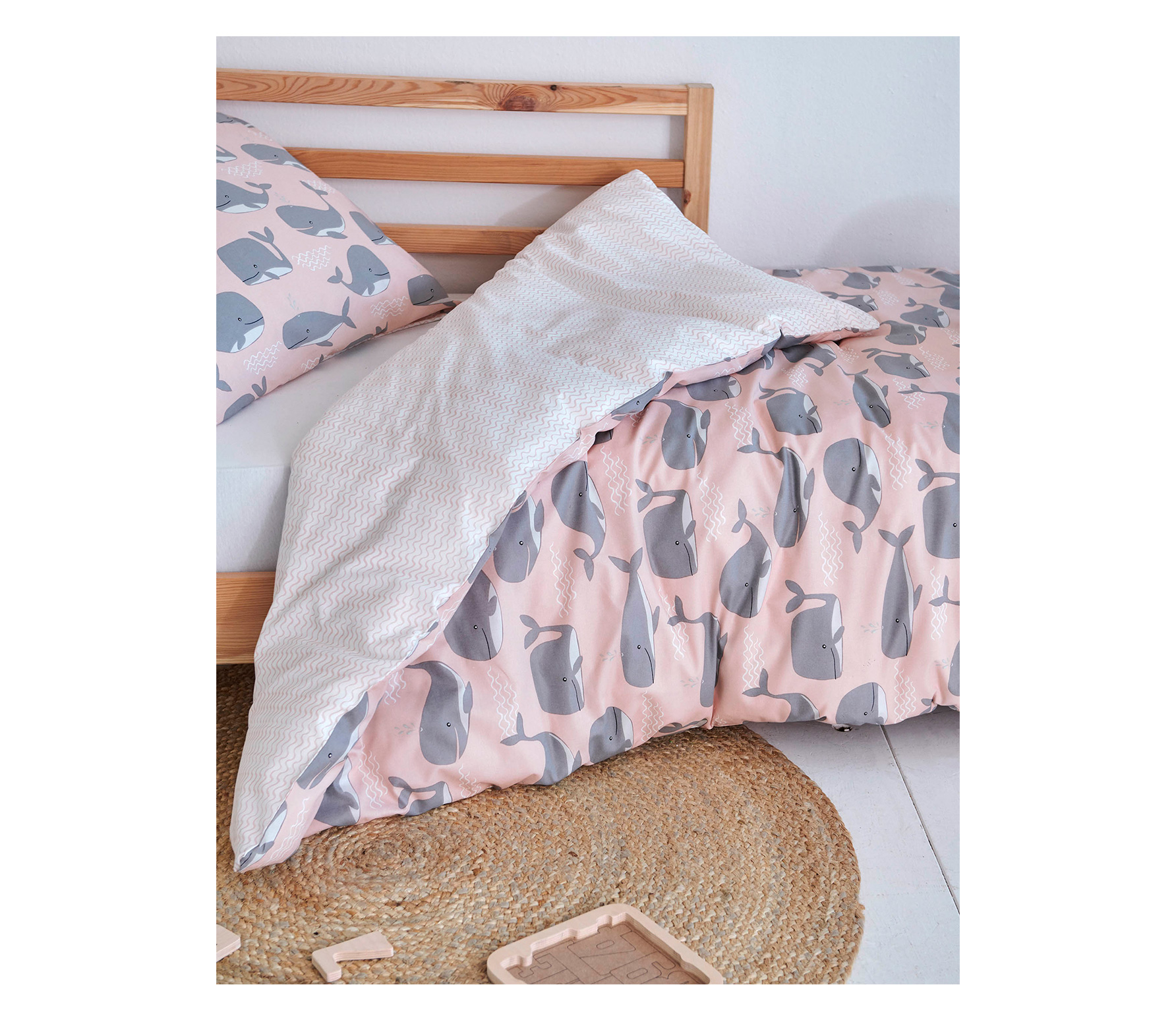 Selected By Wally Dekbedovertrek 140X220 Cm Katoen Lichtroze selected by kopen in de aanbieding