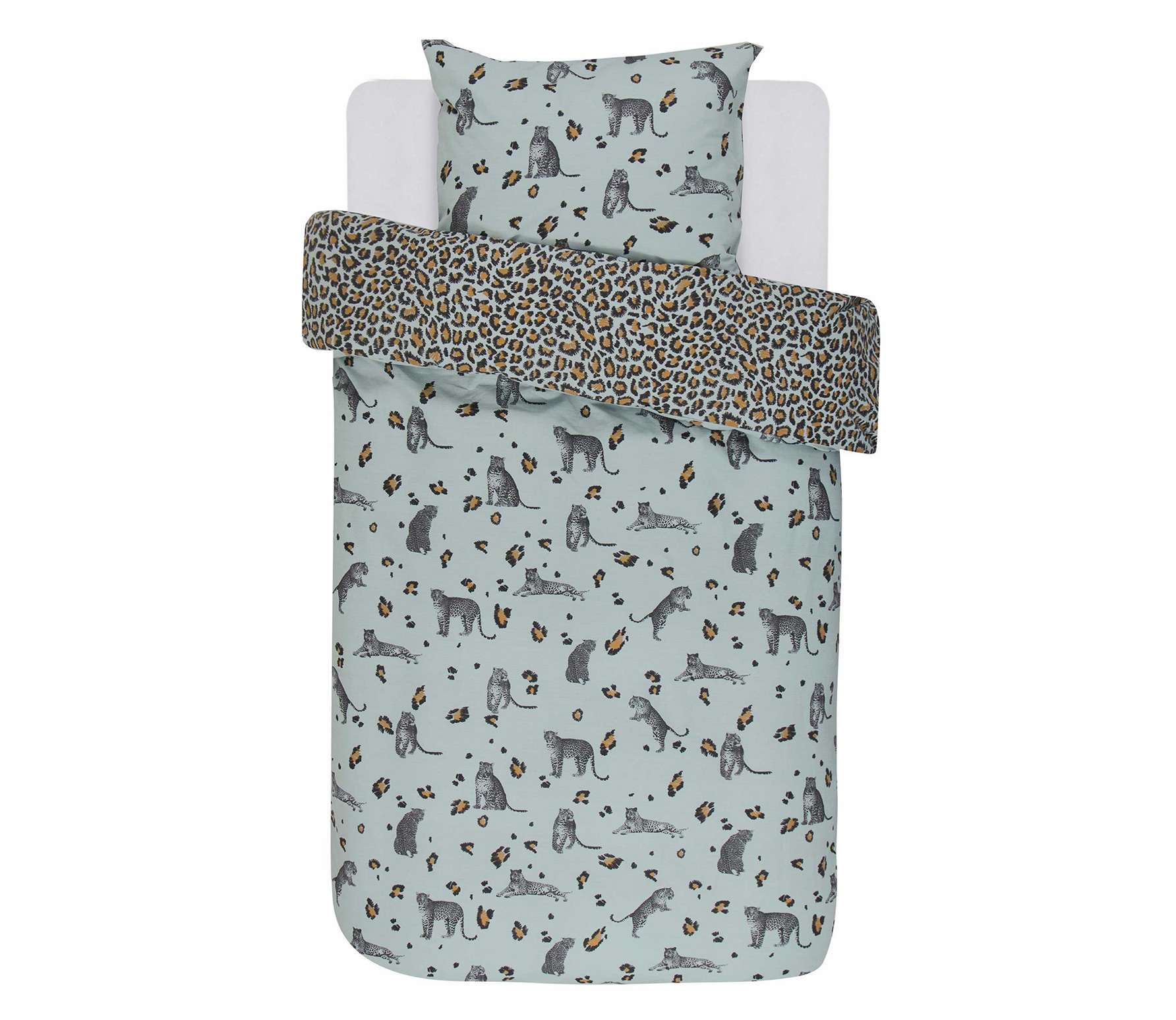 Selected By Roar Dekbedovertrek 140X220 Cm Katoen Lichtblauw selected by kopen in de aanbieding