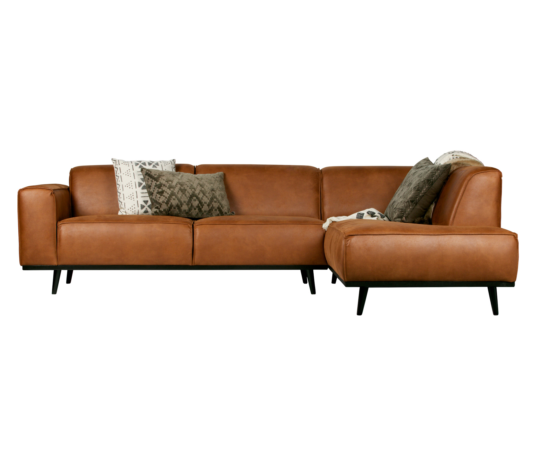 Bepurehome Statement Hoekbank Recycle Leer Cognac Rechtervariant bepurehome kopen in de aanbieding