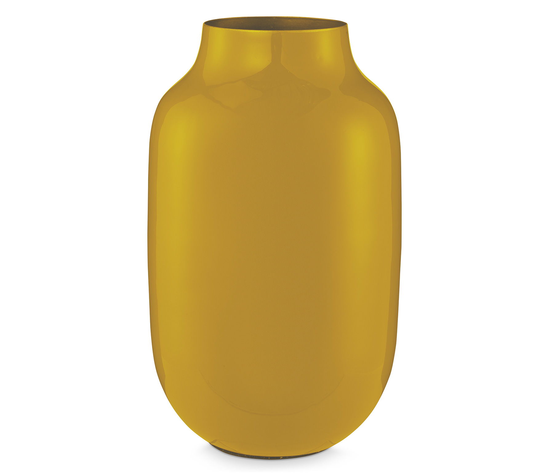 Selected By Pip Studio Vaas Ovaal O30 Cm Metaal Okergeel selected by kopen in de aanbieding