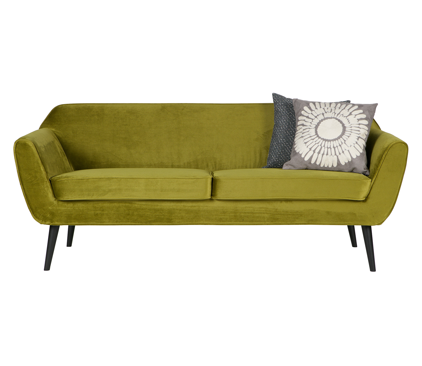 Woood Rocco 25 Zits Sofa Velvet Olijfgroen woood kopen in de aanbieding