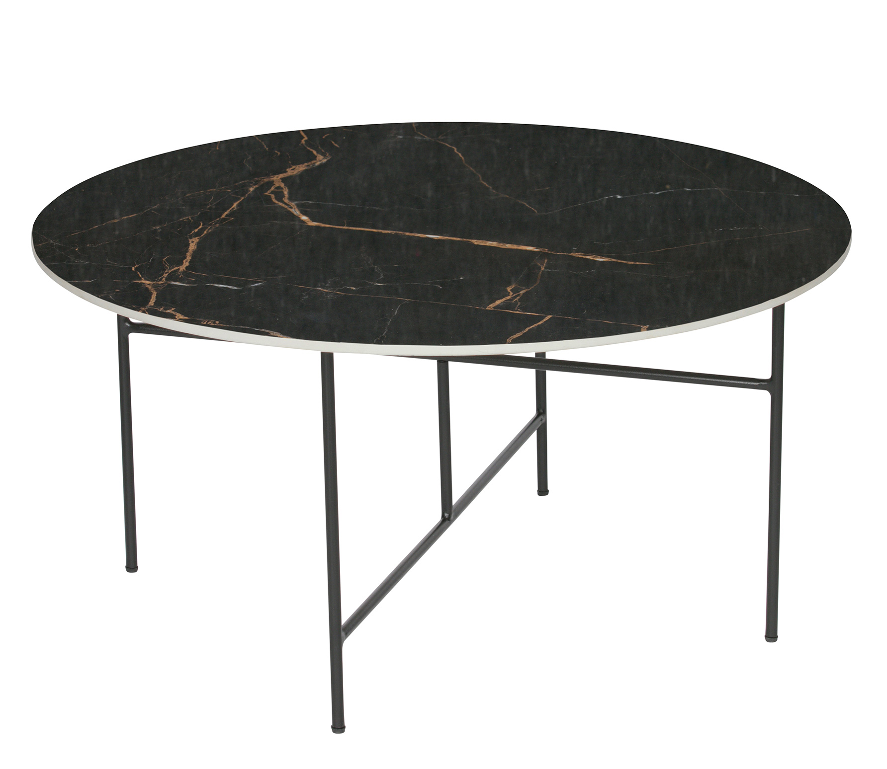 Woood Exclusive Vida Bijzettafel 40 X O80 Cm Marmer Look Porselein Zwart woood exclusive kopen in de aanbieding