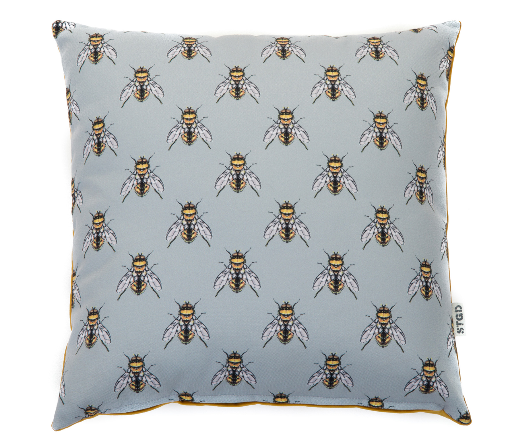 Selected By Kussen Hummelbee 50X50 Cm Katoen Grijs selected by kopen in de aanbieding