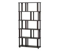 WOOOD Riss boekenkast eikenhout 186x90 cm mystic brown
