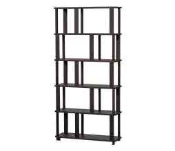 WOOOD Riss boekenkast eikenhout 186x90 cm mystic brown