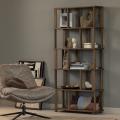 Thumbnail van WOOOD Riss boekenkast eikenhout 186x90 cm naturel  - Woood-Riss-boekankast-eikenhout-02.jpg
