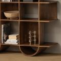 Thumbnail van WOOOD Sinne boekenkast hout 180x130 cm walnoot  - Woood-sinne-boekenkast-hout-walnoot-05.jpg