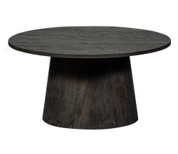 WOOOD Exclusive Maan salontafel MDF donkerbruin 40xØ80 cm